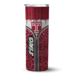 custom-temple-owls-sparkle-drip-red-skinny-tumbler-best-selling.webp