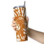 custom-texas-longhorns-metallic-grid-orange-skinny-tumbler-best-selling.webp