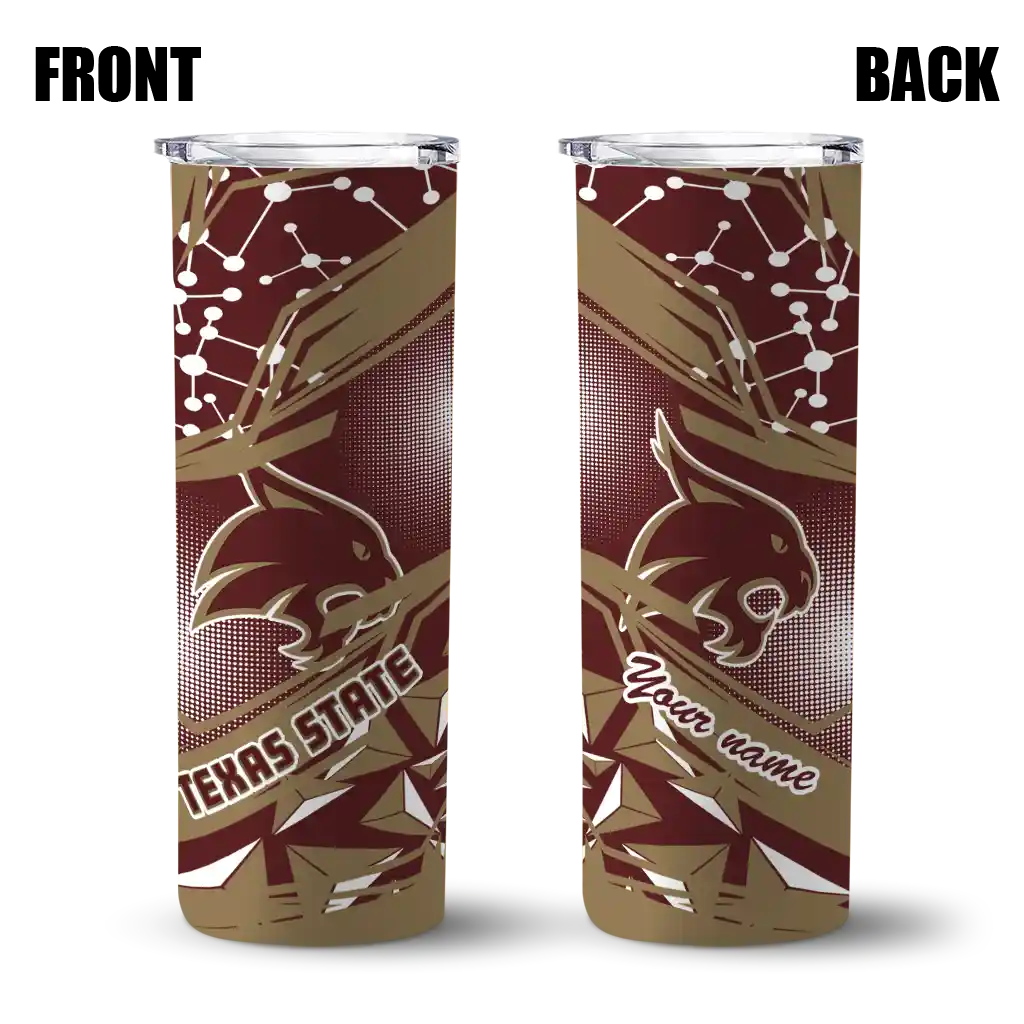 custom-texas-state-bobcats-helmet-clash-maroon-skinny-tumbler-fashion-forward.webp