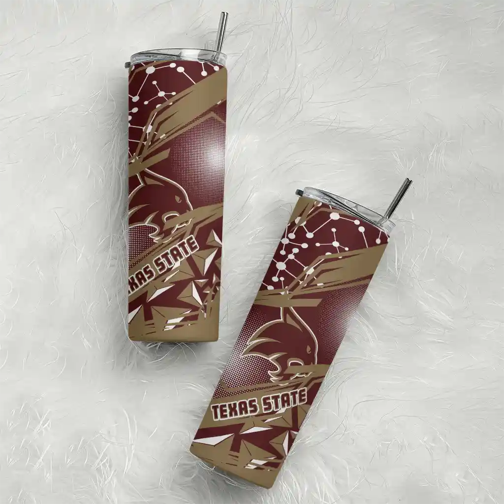 custom-texas-state-bobcats-helmet-clash-maroon-skinny-tumbler-top-rated.webp