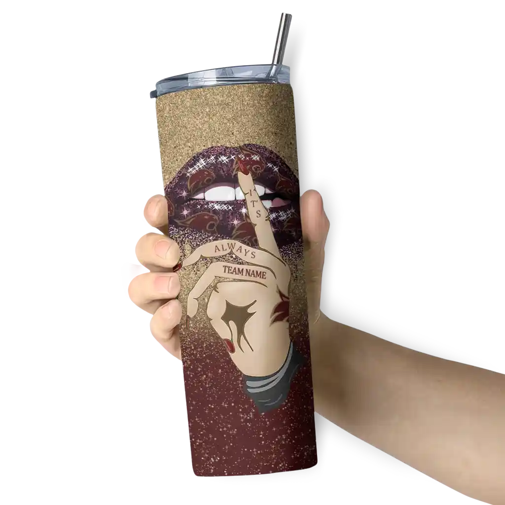 custom-texas-state-bobcats-sparkle-lips-maroon-skinny-tumbler-premium-grade.webp
