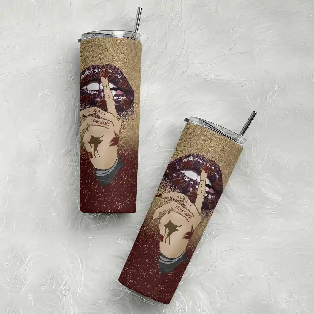 custom-texas-state-bobcats-sparkle-lips-maroon-skinny-tumbler-top-rated.webp