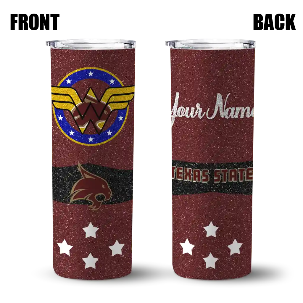 custom-texas-state-bobcats-star-cluster-maroon-skinny-tumbler-fashion-forward.webp