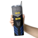 custom-toledo-rockets-hexagon-honeycomb-blue-black-skinny-tumbler-best-selling.webp