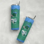 custom-tulane-green-wave-pixel-fade-green-skinny-tumbler-best-selling-1.webp