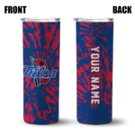 custom-tulsa-golden-hurricane-metallic-grid-blue-skinny-tumbler-best-selling.webp