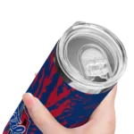 custom-tulsa-golden-hurricane-metallic-grid-blue-skinny-tumbler-best-selling.webp