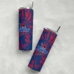 custom-tulsa-golden-hurricane-metallic-grid-blue-skinny-tumbler-best-selling.webp
