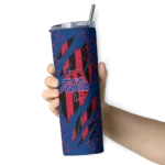 custom-tulsa-golden-hurricane-star-pop-blue-black-skinny-tumbler-best-selling.webp