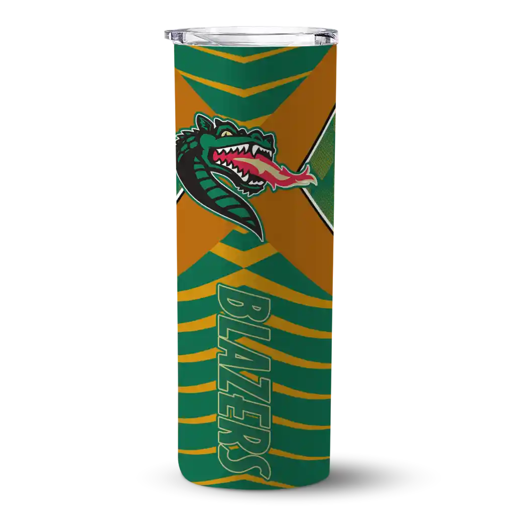 custom-uab-blazers-camo-texture-green-skinny-tumbler-best-selling.webp custom uab blazers camo texture green skinny tumbler best selling