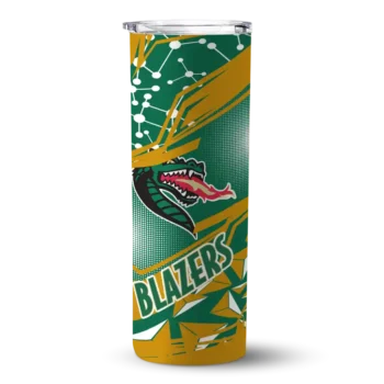 UAB Blazers Tumber - Custom Helmet Clash Skinny Green