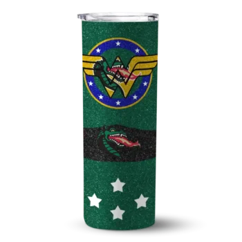 Custom UAB Blazers Star Cluster Green Skinny Tumbler