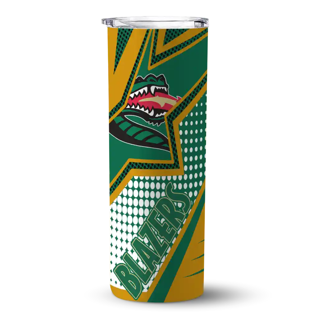 custom-uab-blazers-web-stripes-green-white-skinny-tumbler-best-selling.webp custom uab blazers web stripes green white skinny tumbler best selling