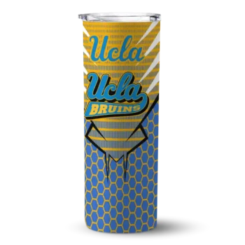 Custom UCLA Bruins Chevron Stripes Blue Skinny Tumbler