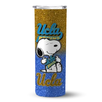 Custom UCLA Bruins Snoopy Attitude Blue Skinny Tumbler