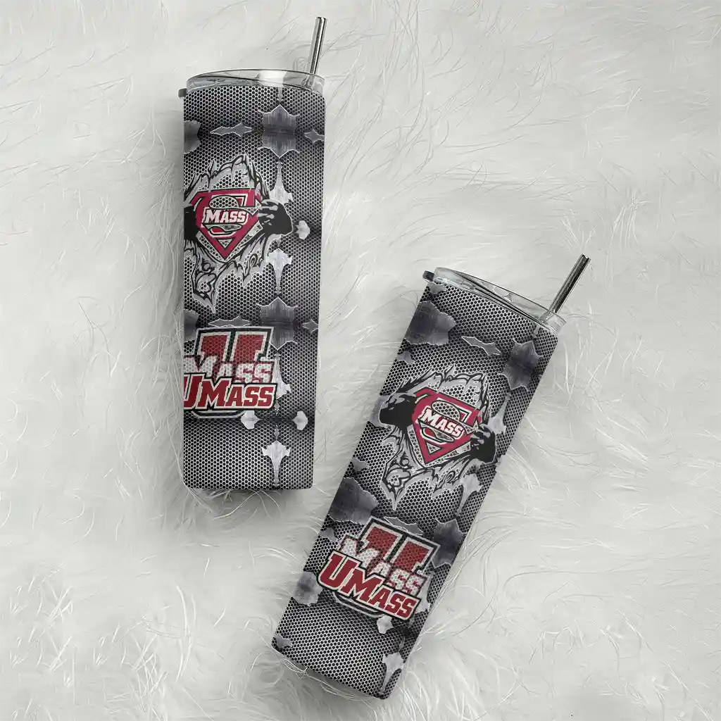 custom-umass-minutemen-chevron-v-red-gray-skinny-tumbler-top-rated.webp