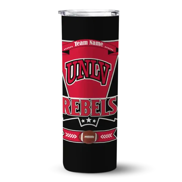 custom unlv rebels helmet belt red black skinny tumbler best selling