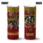 custom-usc-trojans-kiss-band-yellow-skinny-tumbler-best-selling-1.webp