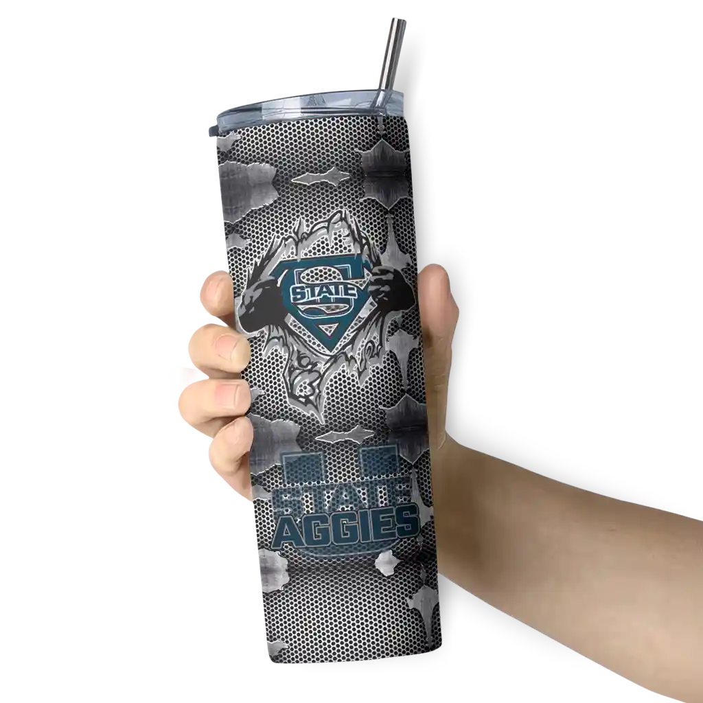 custom-utah-state-aggies-chevron-v-navy-gray-skinny-tumbler-premium-grade.webp