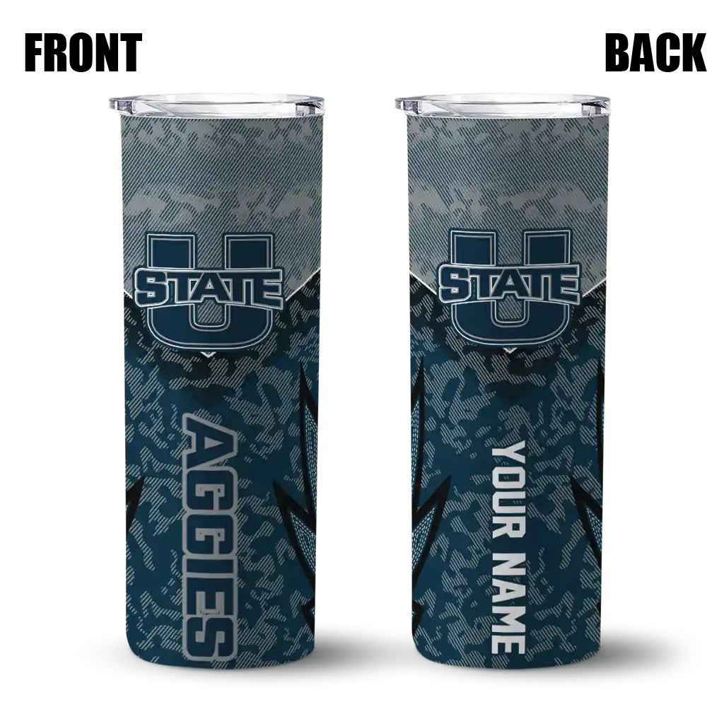 custom-utah-state-aggies-spiral-burst-print-navy-skinny-tumbler-fashion-forward.webp