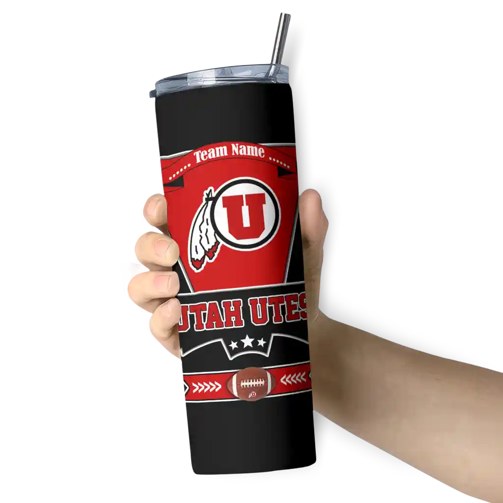 custom-utah-utes-helmet-belt-red-black-skinny-tumbler-premium-grade.webp