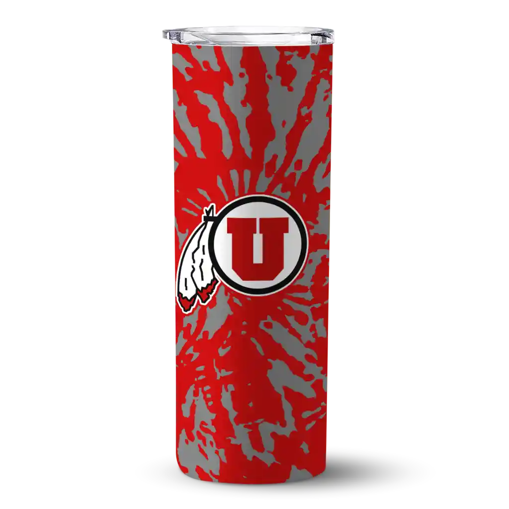 custom-utah-utes-metallic-grid-red-skinny-tumbler-best-selling.webp custom utah utes metallic grid red skinny tumbler best selling