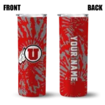custom-utah-utes-metallic-grid-red-skinny-tumbler-best-selling.webp