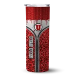 custom-utah-utes-sparkle-drip-red-skinny-tumbler-best-selling-1.webp