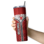 custom-utah-utes-sparkle-drip-red-skinny-tumbler-best-selling-1.webp