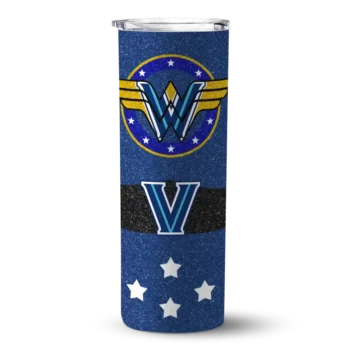 Custom Villanova Wildcats Star Cluster Navy Skinny Tumbler