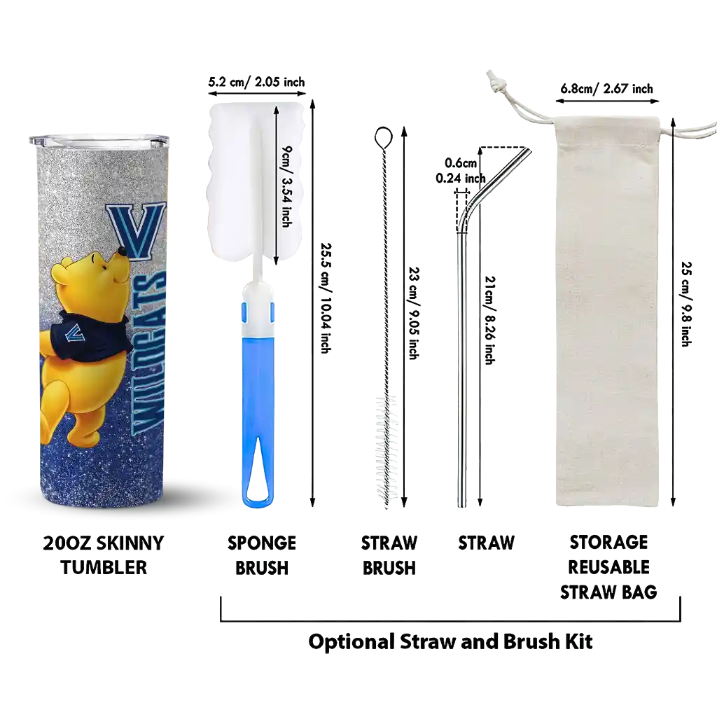 custom-villanova-wildcats-winnie-the-pooh-navy-gray-skinny-tumbler-new-arrival.webp