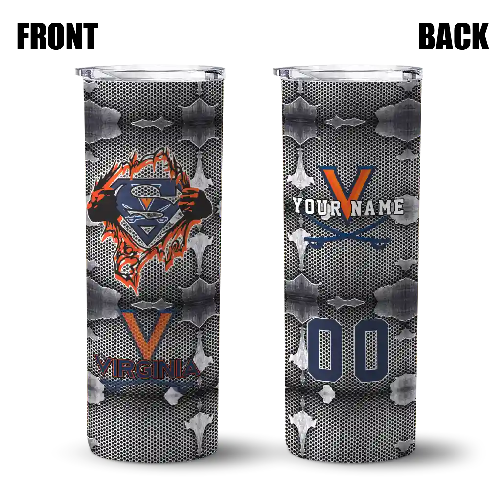 custom-virginia-cavaliers-chevron-v-blue-gray-skinny-tumbler-fashion-forward.webp