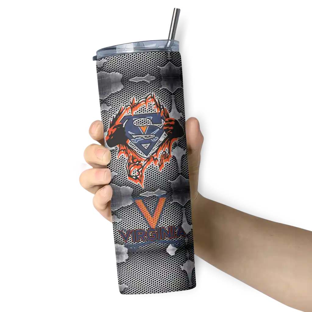 custom-virginia-cavaliers-chevron-v-blue-gray-skinny-tumbler-premium-grade.webp