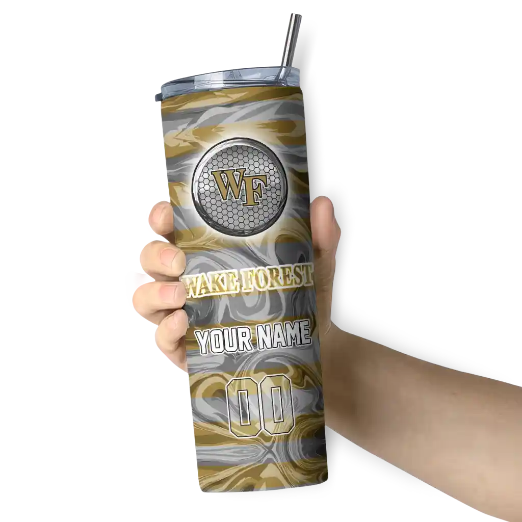 custom-wake-forest-demon-deacons-patterned-waves-gold-skinny-tumbler-premium-grade.webp