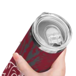 custom-washington-state-cougars-metallic-grid-crimson-skinny-tumbler-best-selling.webp