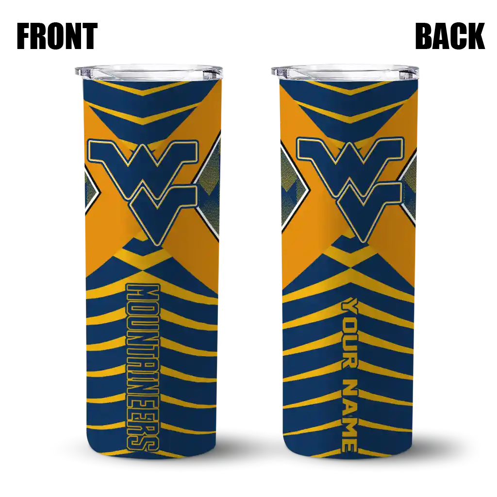 custom-west-virginia-mountaineers-camo-texture-blue-skinny-tumbler-fashion-forward-1.webp