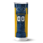 custom-west-virginia-mountaineers-stacked-diamond-blue-skinny-tumbler-best-selling.webp