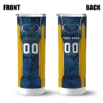 custom-west-virginia-mountaineers-stacked-diamond-blue-skinny-tumbler-best-selling.webp