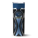 custom-west-virginia-mountaineers-superman-emblem-blue-black-skinny-tumbler-best-selling.webp