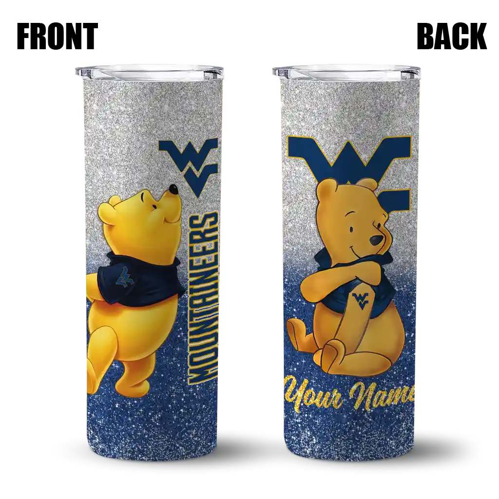 custom-west-virginia-mountaineers-winnie-the-pooh-blue-gray-skinny-tumbler-fashion-forward.webp