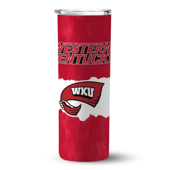 custom western kentucky hilltoppers torn band red white skinny tumbler best selling