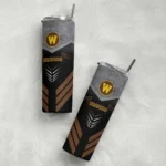 custom-western-michigan-broncos-hexagon-honeycomb-brown-black-skinny-tumbler-best-selling.webp