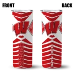 custom-wisconsin-badgers-camo-texture-red-skinny-tumbler-best-selling.webp