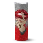 custom-wisconsin-badgers-sparkle-lips-red-skinny-tumbler-best-selling-1.webp