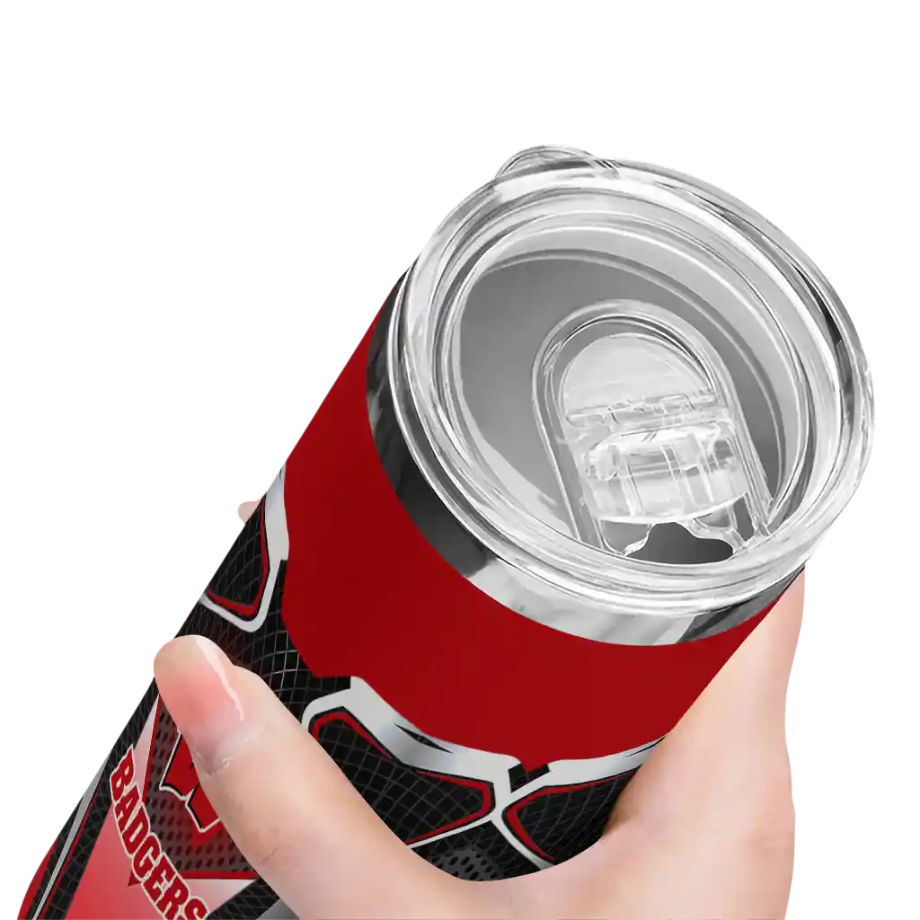 custom-wisconsin-badgers-superman-emblem-red-black-skinny-tumbler-high-quality.webp