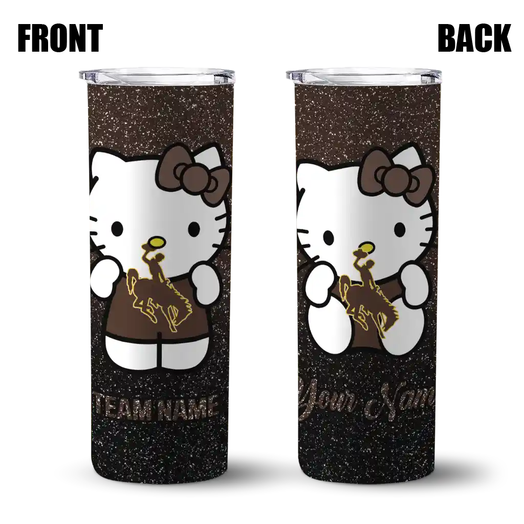 custom-wyoming-cowboys-hello-kitty-brown-black-skinny-tumbler-fashion-forward.webp