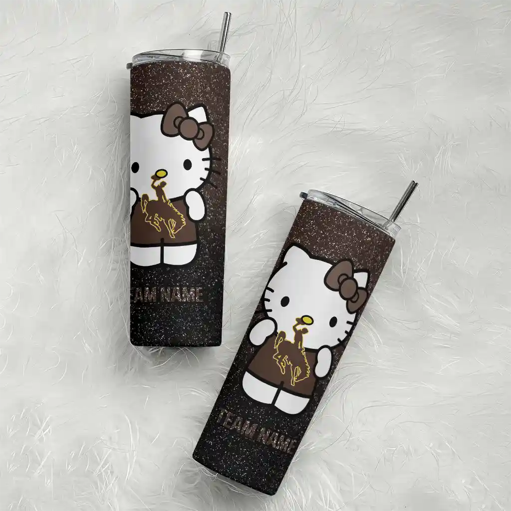 custom-wyoming-cowboys-hello-kitty-brown-black-skinny-tumbler-top-rated.webp