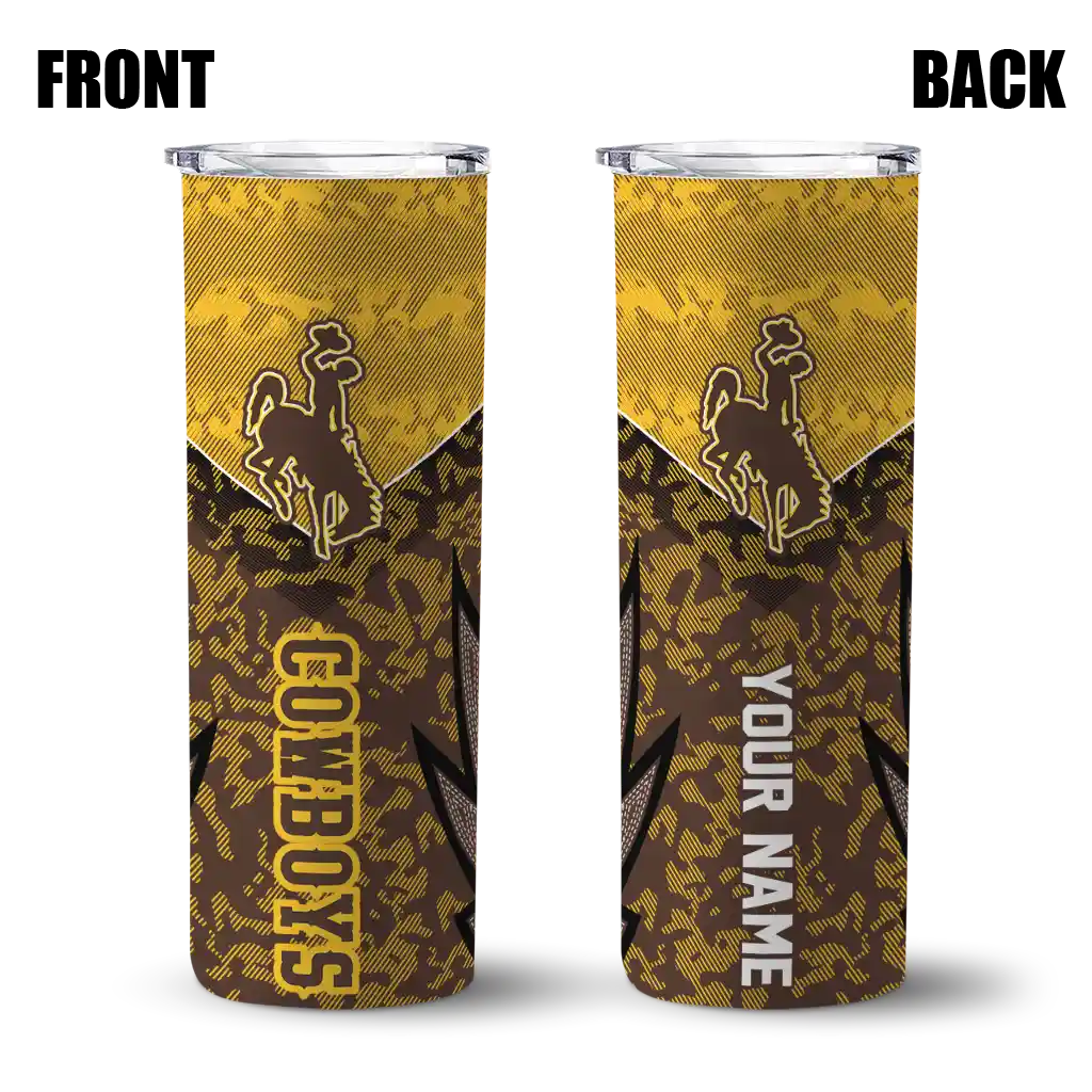 custom-wyoming-cowboys-spiral-burst-print-brown-skinny-tumbler-fashion-forward.webp