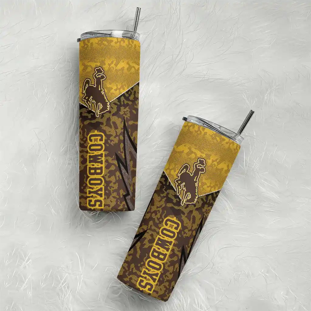 custom-wyoming-cowboys-spiral-burst-print-brown-skinny-tumbler-top-rated.webp