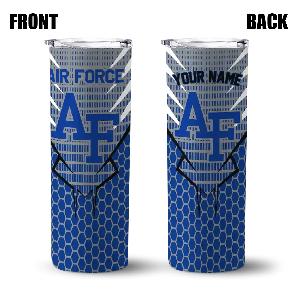 customized-air-force-falcons-chevron-stripes-blue-skinny-tumbler-fashion-forward.webp
